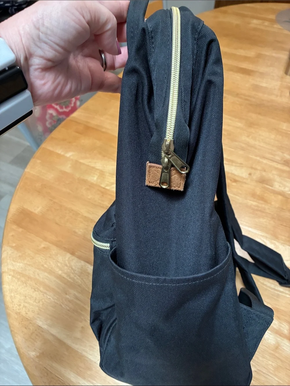 Anello Black Canvas Backpack for Everyday Commuter